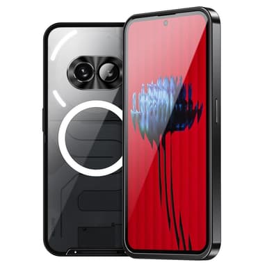 SKALO Nothing Phone (2a) Magic Shield Metal Magnetic Ring - Musta