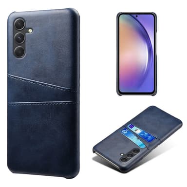 SKALO Samsung A55 5G PU-nahkainen Suojakuori Lompakolla - Sininen