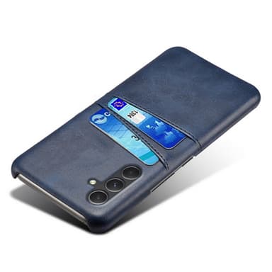 SKALO Samsung A55 5G PU-nahkainen Suojakuori Lompakolla - Sininen