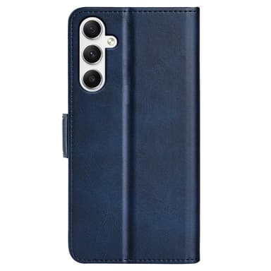 SKALO Samsung A35 5G Premium Wallet Lompakkokotelo - Sininen