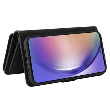 SKALO Samsung A55 5G Big Wallet 17-lokeroa Lompakkokotelo - Musta