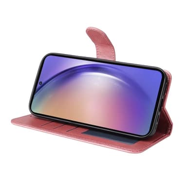 SKALO Samsung A55 5G PU-nahkainen Lompakkokotelo - Pinkki