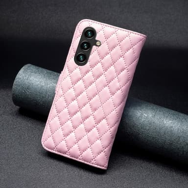 SKALO Samsung A55 5G BINFEN COLOR Tikattu Lompakko - Pinkki