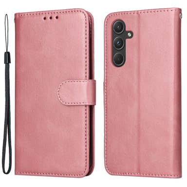SKALO Samsung A55 5G PU-nahkainen Lompakkokotelo - Pinkki