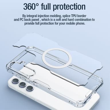 NILLKIN Samsung A55 5G Pro Series Erittäin vahva Magnet Ring TPU kuori