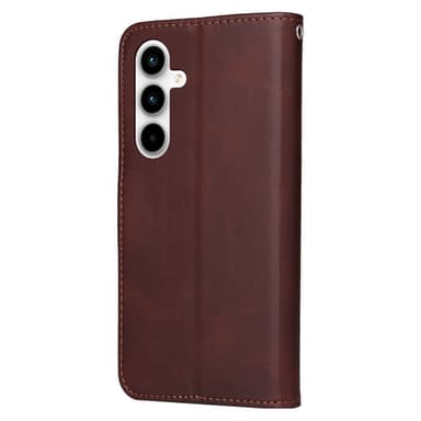 SKALO Samsung A35 5G PU-nahkainen Lompakkokotelo - Ruskea
