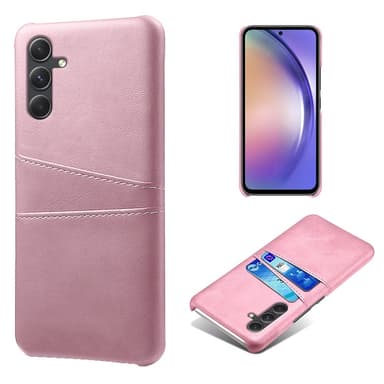 SKALO Samsung A35 5G PU-nahkainen Korttikotelo - Ruusukulta