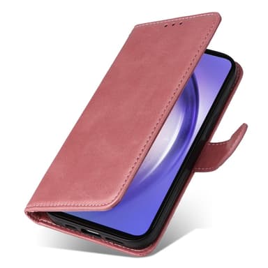SKALO Samsung A55 5G PU-nahkainen Lompakkokotelo - Pinkki