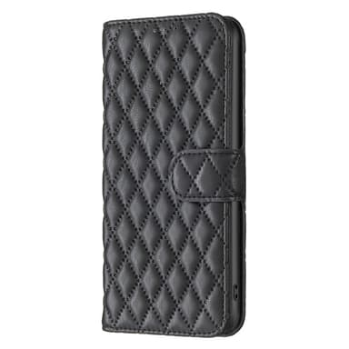 SKALO Samsung A55 5G BINFEN COLOR Tikattu Lompakko - Musta