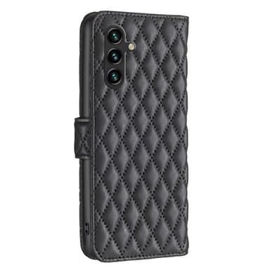 SKALO Samsung A55 5G BINFEN COLOR Tikattu Lompakko - Musta