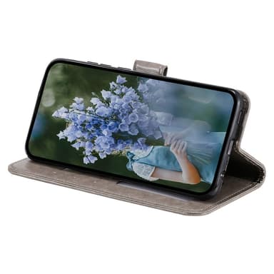 SKALO Samsung A55 5G Mandala lompakkokotelo - Harmaa