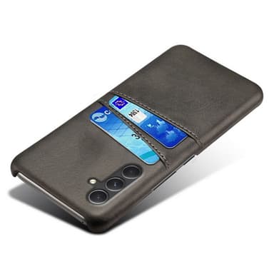 SKALO Samsung A55 5G PU-nahkainen Suojakuori Lompakolla - Musta