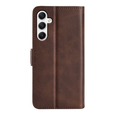 SKALO Samsung A35 5G Premium Wallet Lompakkokotelo - Ruskea