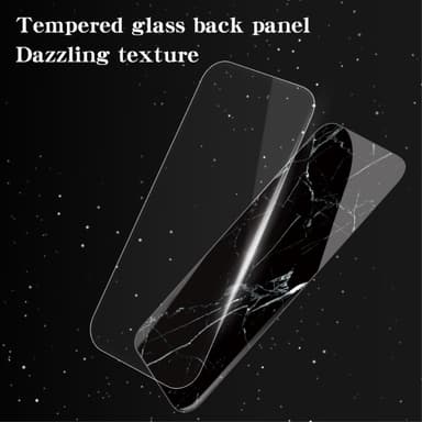 SKALO Samsung A55 5G Marmori karkaistu lasi TPU-suojakuori - #4