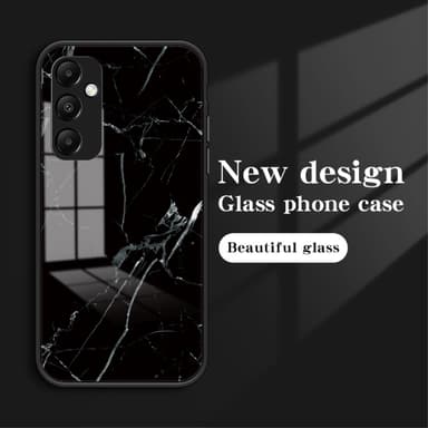 SKALO Samsung A55 5G Marmori karkaistu lasi TPU-suojakuori - #4