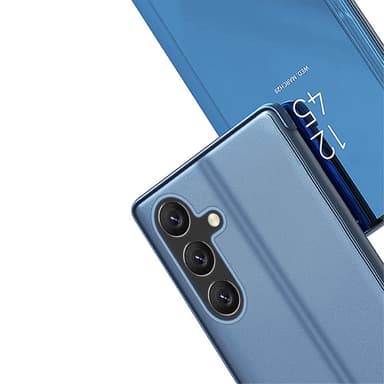 SKALO Samsung A35 5G Clear View Mirror Lompakko - Musta