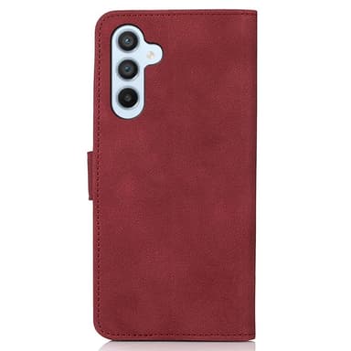 SKALO Samsung A55 5G KHAZNEH Lompakkokotelo PU-nahasta - Punainen