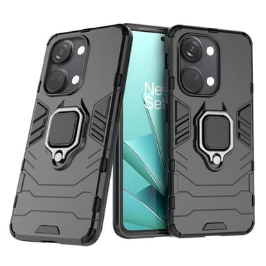SKALO OnePlus Nord 3 5G / Ace 2V Armor Hybridi metallirengas kuori - Musta