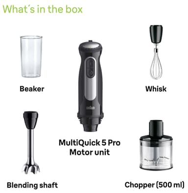 Braun MultiQuick 5 Pro sauvasekoitin MQ55.236M (musta)