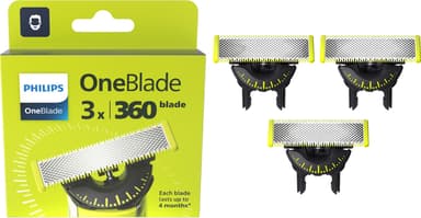 Philips OneBlade 360 partaterät QP430/50 (3 kpl)