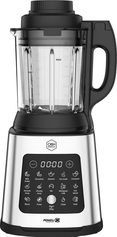 OBH Nordica Perfect Mix Cook tehosekoitin LH835DS0 (musta/ruos. teräs)