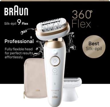 Braun Silk-épil 9 Flex epilaattori SES90413D (valkoinen)