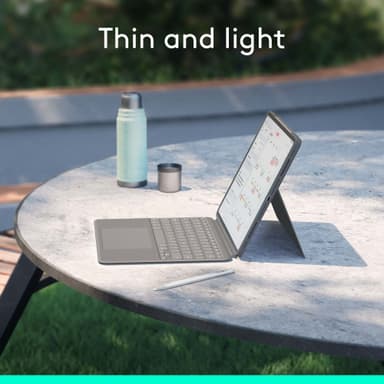 Logitech Combo Touch iPad Air 13 näppäimistökotelo (M2) (harmaa)
