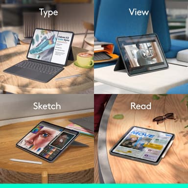 Logitech Combo Touch näppäimistökotelo iPad Pro 13 (M4) (grafiitti)