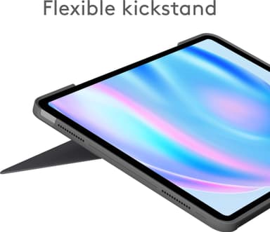 Logitech Combo Touch iPad Air 13 näppäimistökotelo (M2) (harmaa)