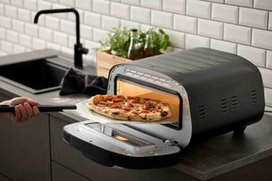 Nordic Sense sähkökäyttöinen pizzauuni 33364 (musta)