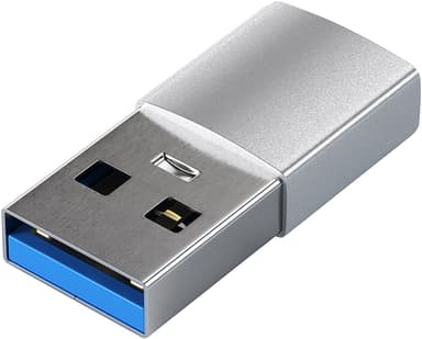 Satechi USB-C - USB-A adapteri (hopea)