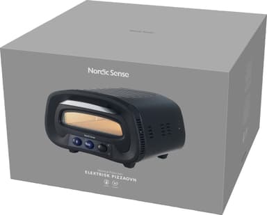 Nordic Sense sähkökäyttöinen pizzauuni 33364 (musta)