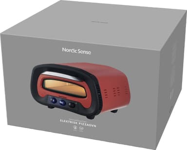 Nordic Sense sähkökäyttöinen pizzauuni 33531 (terrakotta)