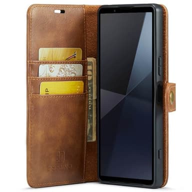 Lompakkokotelo DG-Ming 2i1 Sony Xperia 10 VI - Ruskea