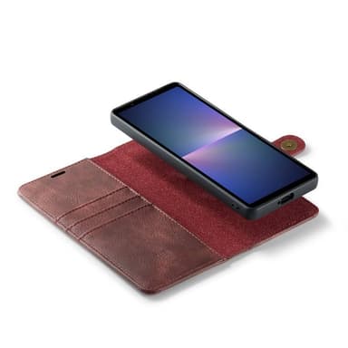 Lompakkokotelo DG-Ming 2i1 Sony Xperia 10 VI - Punainen