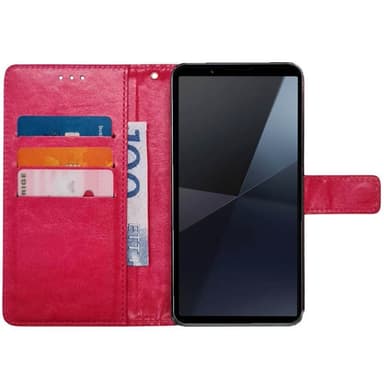 Lompakkokotelo 3-kortti Sony Xperia 10 VI - Vaaleanpunainen
