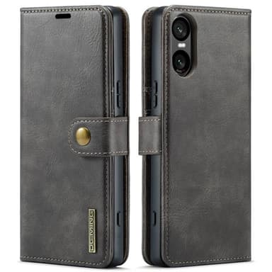 Lompakkokotelo DG-Ming 2i1 Sony Xperia 10 VI - Harmaa