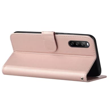 SKALO Sony Xperia 10 V Lompakkokotelo PU-nahkaa - Ruusukulta