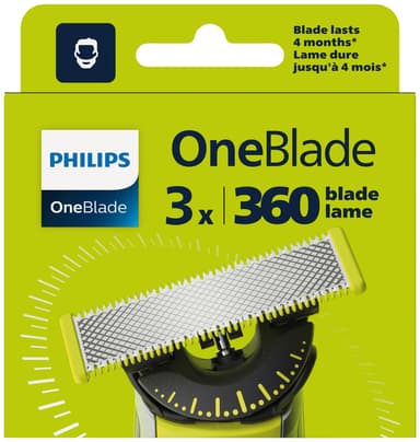 Philips OneBlade 360 partaterät QP430/50 (3 kpl)