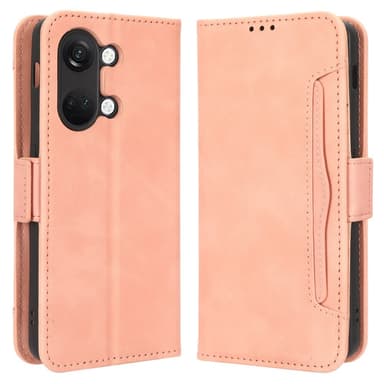 SKALO OnePlus Nord 3 5G / Ace 2V 6-lokeroa Lompakkokotelo - Pinkki