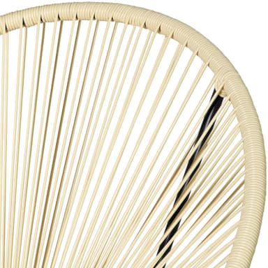 Puutarhatuolit retromuotoilulla (2 kpl) - beige