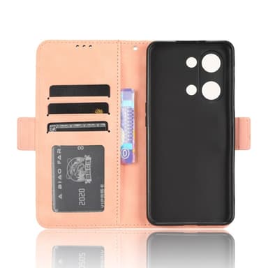 SKALO OnePlus Nord 3 5G / Ace 2V 6-lokeroa Lompakkokotelo - Pinkki