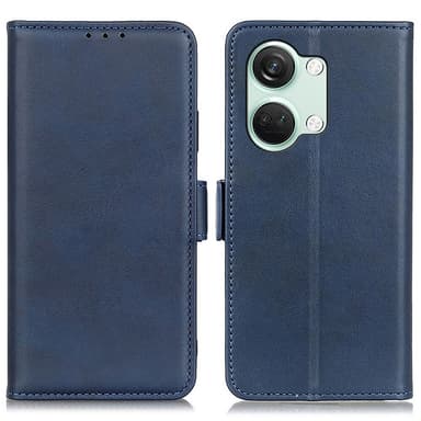 SKALO OnePlus Nord 3 5G / Ace 2V Premium Wallet Lompakkokotelo - Sininen