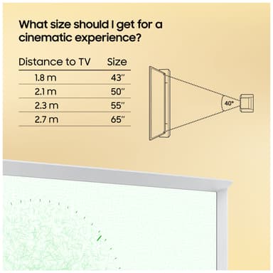 Samsung 43" LS01D The Serif 4K QLED älytelevisio (2024, valkoinen)