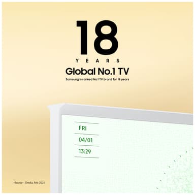 Samsung 43" LS01D The Serif 4K QLED älytelevisio (2024, valkoinen)