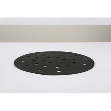 Uudelleen käytettävä Air Fryer Liner silikonivuoka pyöreä 23x23 cm Musta