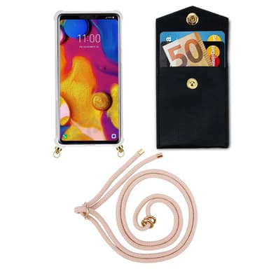 LG V40 Suojakuori Kotelo (Vaaleanpunainen)