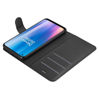 OnePlus Nord CE 2 5G Suojakuori Lompakkokotelo (Musta)