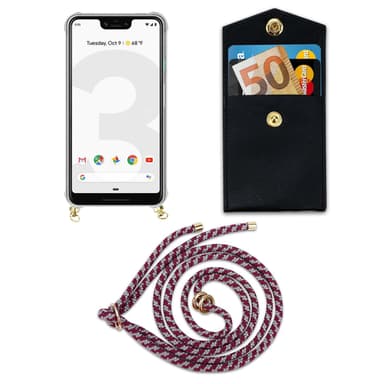 Google PIXEL 3 XL Suojakuori Kotelo (Punainen)