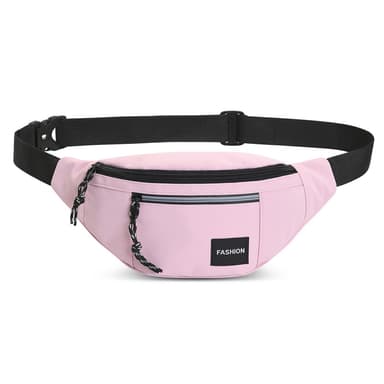 Roisketiivis vyötärölaukku crossbody-laukku Vaaleanpunainen